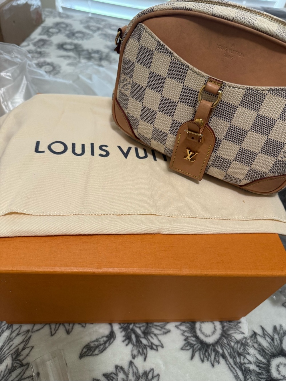 Louis Vuitton Damier Azur mini deauville crossbody
